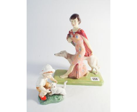 Kevin Francis Limited Edition figurine Rosa Canina together with a Royal Worcester figure Snowy 3457