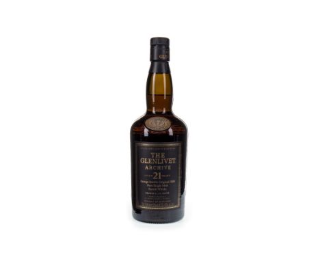 GLENLIVET ARCHIVE AGED 21 YEARS Single Malt Scotch Whisky 70cl, 43% volume.