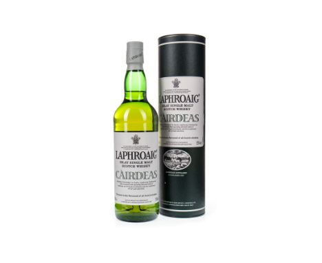 LAPHROAIG CAIRDEAS Single Malt Scotch Whisky 70cl, 55% volume, in tube.