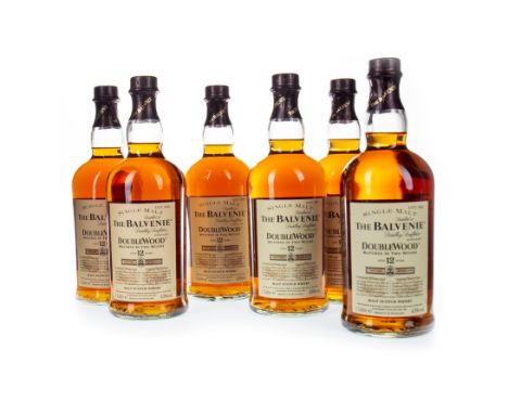 BALVENIE DOUBLE WOOD AGED 12 YEARS - ONE LITRE (6) Single Malt Scotch Whisky One litre, 43% volume, in tube. Six bottles.