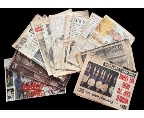 Vintage newspaper collection, Daily Mail 1966, News of the World 1966, Evening Standard 1966, The Evening News 1966, 1950`s P