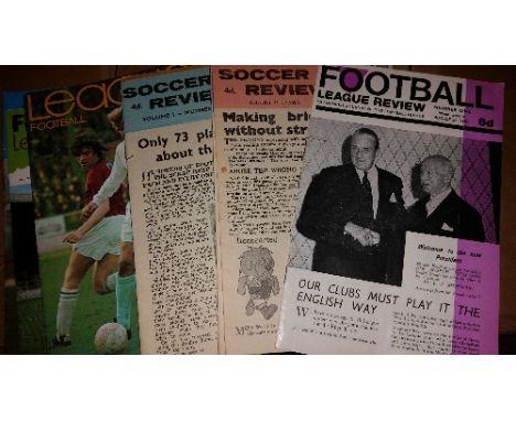 FOOTBALL, magazines, Football League Review, inc. predecessor Soccer Review (5), Nos. 1 (21st-27th Aug 1965), 16, 20, 23 & 32