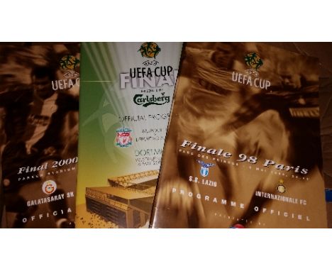 FOOTBALL, programmes for Finals of UEFA Cup (1998-2009) & Europa League (2010-2016), British teams inc. Arsenal, Liverpool, M