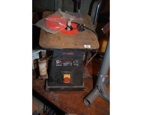 An 'SIP' bench bobbin sander with attachments. (running at time of lotting)