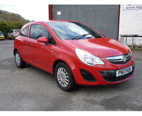 A Vauxhall Corsa S ecoFLEX three-door in Red, a 998 cc 3 cylinder Petrol with 5 speed manual transmission, registration numbe