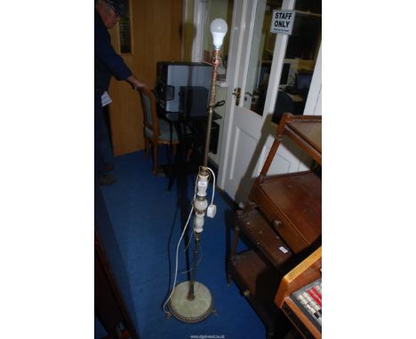 An Alabaster lamp, no shade.