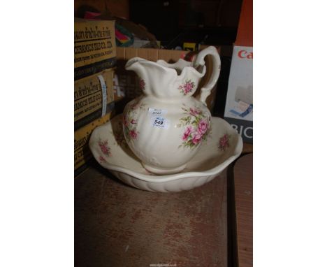 A basin and jug wash stand.