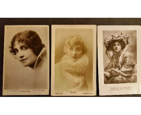 ENTERTAINMENT, postcards, mainly cinema, Actors & Actresses, inc. Florence Turner, Ann Harding, Alma Taylor, Reginald Denny, 