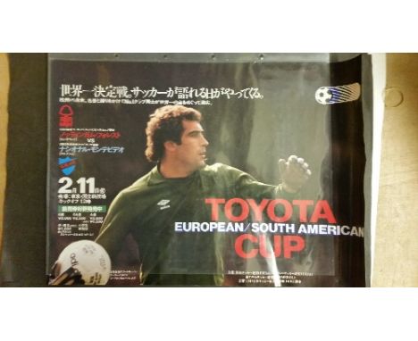 FOOTBALL, poster for first World Club Championship, Nottingham Forest v Club National, 2nd November 1980, played in Tokyo, sh
