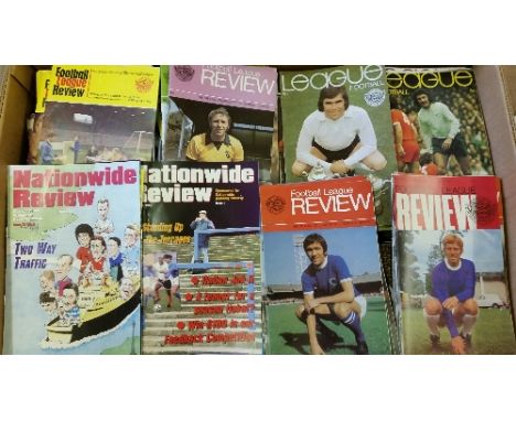 FOOTBALL, Football League Review, all ten seasons, inc. some first seasons, slight duplication, G to VG, 500*
