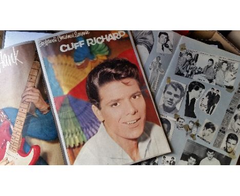 POP MUSIC, scrapbooks, 1960s, inc. Elvis, Cliff, Beatles, Monkees, Dave Clark etc., neatly laid down with newspaper & magazin