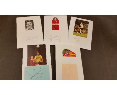 FOOTBALL, signed cards etc., Liverpool players, inc. Murphy, A'Court, Meijer, Wheeler, Kavarme, Graham etc., laid down to car