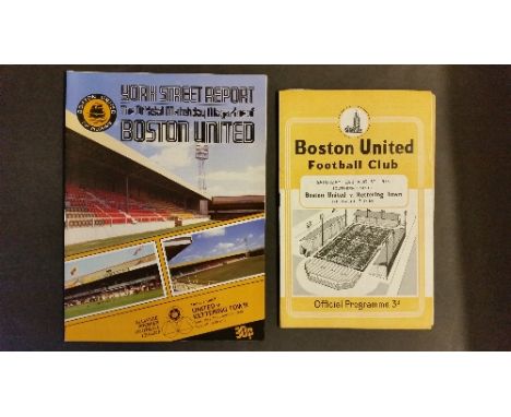 FOOTBALL, Boston United home programmes, inc. 1958/9 (3), v Kettering Town; 1959/60 (4), Headington United; v Wigan Athletic 