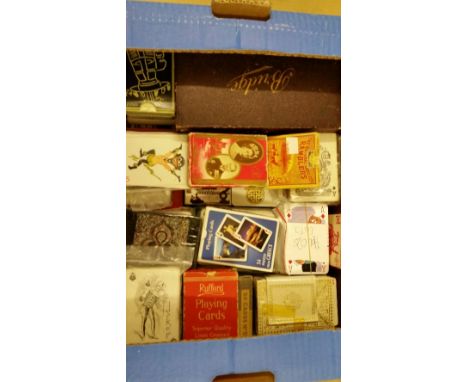 PLAYING CARDS, complete packs (55, not checked), inc. Bobs Yr Uncle, Ramblers, Bridge, Japanese, royalty etc., some early, FR