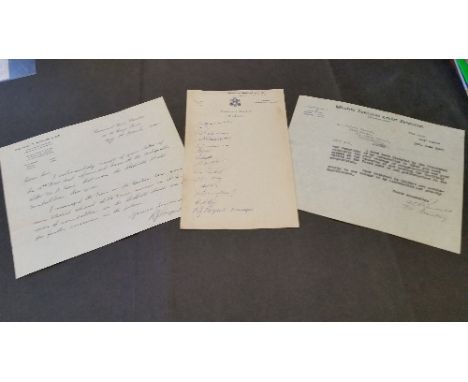 CRICKET, signed autograph sheet by 1948 Western Australia (1st Sheffield Shield Championship team), 12 signatures inc. Edward