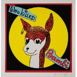 JAMIE REID (BRITISH, B.1947) WHO KILLED BAMBI? 2021