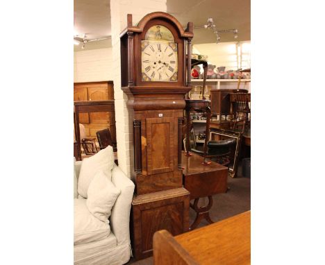 Antique mahogany eight day longcase clock for restoration.