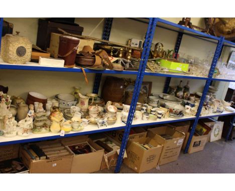 Large collection of pottery including Mason's, Spode, Royal Worcester, Aynsley, Shelley.