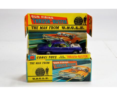 Corgi No. 497 The Man From Uncle Thrushbuster. Blue. Lacks Waverley Ring. Still E in G to VG Box.