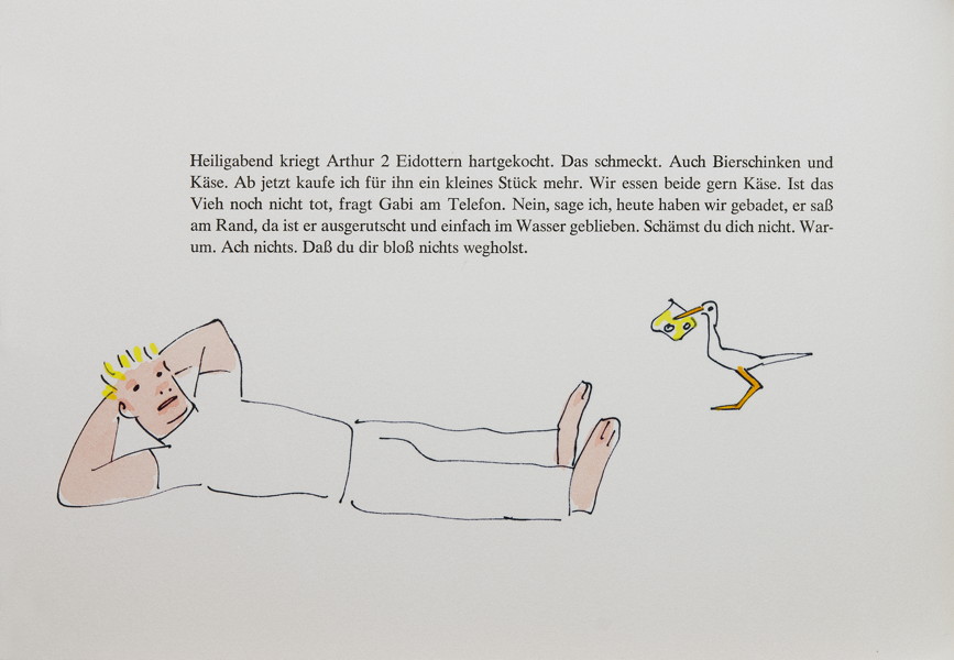 Auktionslos 316 - Mariannenpresse - Einar Schleef. Arthur. Berlin 1985. Mit zehn ganzseitigen farbigen