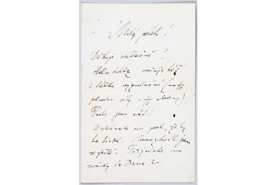 Leos Janacek Eigenhandiger Brief Mit Unterschrift Ohne Ort Und Datum 1 1 2 Seiten Lieber Fre