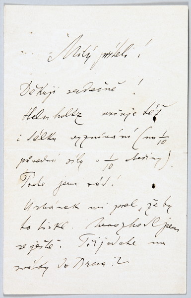 Leos Janacek Eigenhandiger Brief Mit Unterschrift Ohne Ort Und Datum 1 1 2 Seiten Lieber Fre