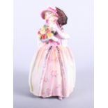 Six Royal Doulton figures, "June" HN1691, "Penelope" HN1901, "The Paisley Shawl" HN1392, "The Old