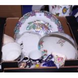 A collection of assorted 18th and 19th century Worcester and other ceramics (damages)