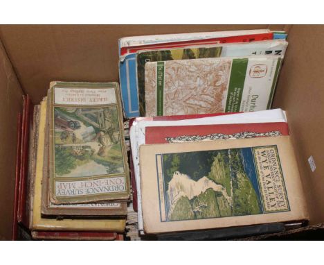 Box of Ordnance Survey maps