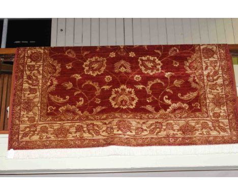 Ziegler carpet with a red ground, 2.80 x 2.00m