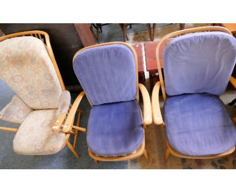 Three Ercol armchairs (3)