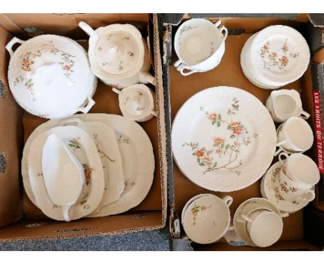 A Coalport dinner/tea-service, with floral pattern