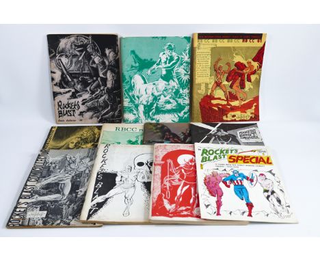 This is a group of&nbsp;ROCKET BLAST'S COMICOLLECTOR fanzines published in the U.S.A. in the 1970's. Complete and in good rea