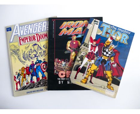 Lot of graphic novels: AVENGERS EMPEROR DOOM first printed 1987, this edition is 1990.&nbsp; THE MIGHTY THOR&nbsp;first print