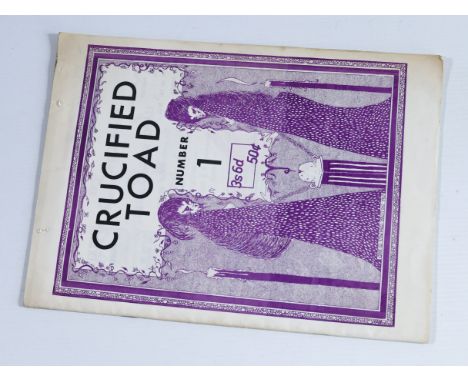 This is CRUCIFIED TOAD first issue. A fanzine published in the USA in 1969.&nbsp;