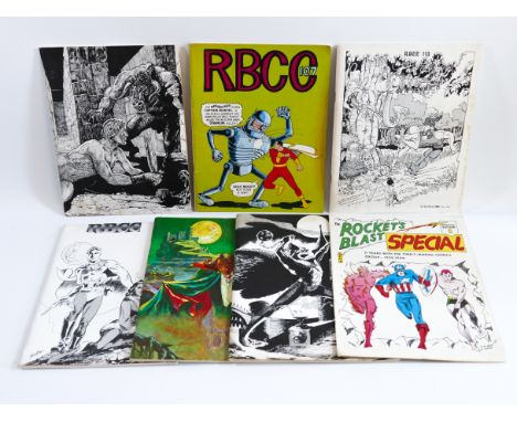 This is a group of&nbsp;ROCKET BLAST'S COMICOLLECTOR fanzines published in the U.S.A. in the 1970's. Some great cover art on 