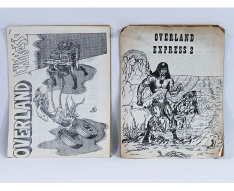 This is&nbsp;OVERLAND EXPRESS issues 1 &amp; 2. A pair of vintage American fanzines published in the US in the 1970s, inlcude