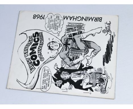 This is the&nbsp;FIRST BRITISH COMICS CONVENTION SOUVENIR BOOKLET published in 1968. Complete and in fine condition. Document
