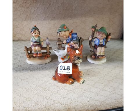 4 HUMMEL FIGURES 