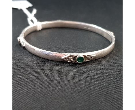 SILVER CELTIC DESIGN BANGLE 