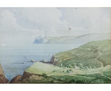 WATERCOLOUR ROWLAND HILL SEASCAPE 