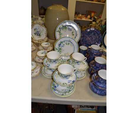 A Royal Worcester Pastorale pattern dinner and tea service, designed by Sabine Chenneviere , for six , comprising of dinner p