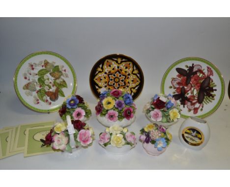 Ceramics - Aynsley flower posies; Collectors Plates; etc qty