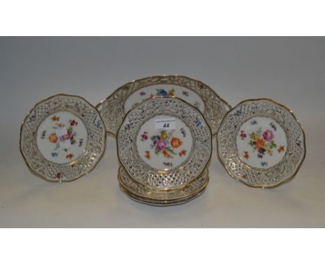 A Dresden part tea service 