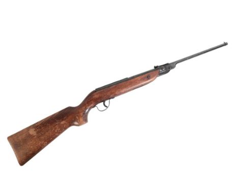 THE WEBLEY JAGUAR .177 AIR RIFLE with three-quarter oak stock and steel trigger guard, 92cm longNote: You must be over 18 to 