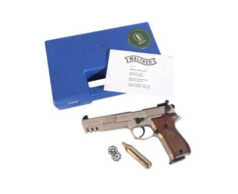 A WALTHER CP88 .177 COMPETITION AIR PISTOL no. 80397639, in the original  box, with two magazines and instruction bookletNote
