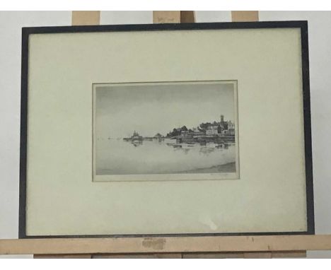 PRINT AFTER JAMES MCBEY AND  TWO ETCHINGS print after James McBey, depicting camels seated, along with two further etchings b