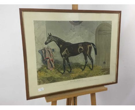 SET OF TWO VICTORIAN PRINTS, LATE 19TH CENTURY  including The Travel and The Walk, also including a print titled Monarque and
