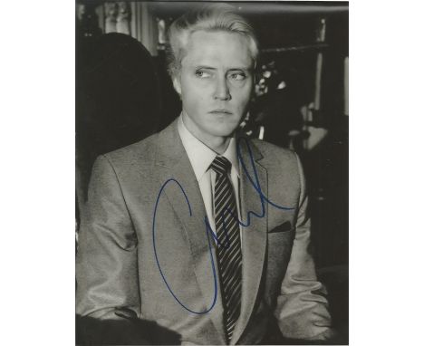 Christopher Walken signed 10 x 8 b/w James Bond Movie Portrait Photo, from in person collection autographed at New York 2014.