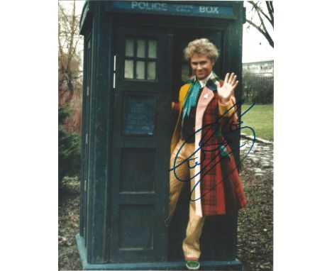 Colin Baker signed 10 x 8 colour Doctor Who Portrait Photo, from in person collection autographed at London Theatre 2010. Goo